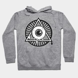 All-Seeing I ------ Illuminati Melty Eye Symbol Hoodie